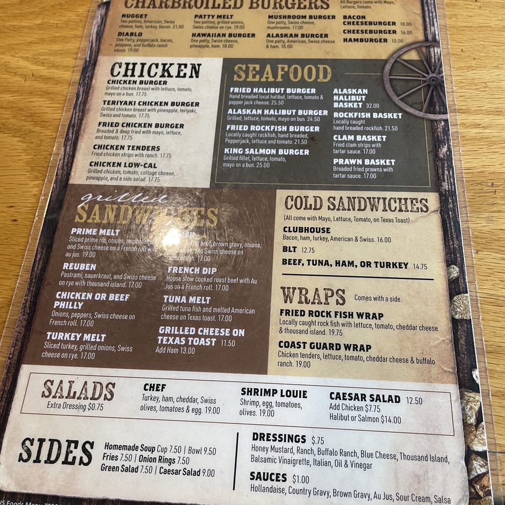 The Nugget - Menus - Seafood Near Me - Sitka, Alaska The Nugget - Menus - Seafood Near Me - Sitka, Alaska