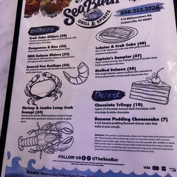 Sea Bar 2 Grill & Spirits - Seafood Near Me - Sicklerville, New Jersey Sea Bar 2 Grill & Spirits - Seafood Near Me - Sicklerville, New Jersey
