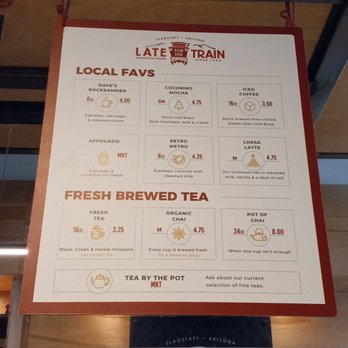Late For the Train - Local favs & Fresh brewed tea. - Coffee & Tea Near Me - Flagstaff, Arizona