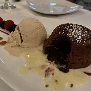 The Dock - Chocolate lava cake with vanilla ice cream - New American Near Me - Newport Beach, California The Dock - Chocolate lava cake with vanilla ice cream - New American Near Me - Newport Beach, California