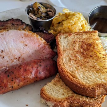 Phoebe's Diner - The 04. Phenomenal! Brisket, ham sausage, brioche, hash brown casserole - Breakfast & Brunch Near Me - Austin, Texas Phoebe's Diner - The 04. Phenomenal! Brisket, ham sausage, brioche, hash brown casserole - Breakfast & Brunch Near Me - Austin, Texas