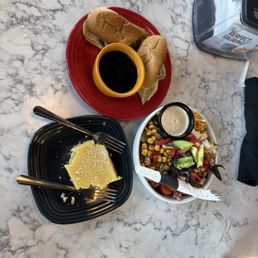 Lemon Bar, southwestern salad, french swiss sandwich