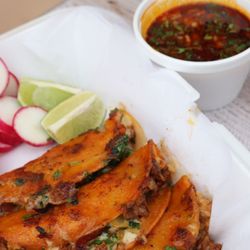 Tacos Acapulco - Quesabirria with consome
