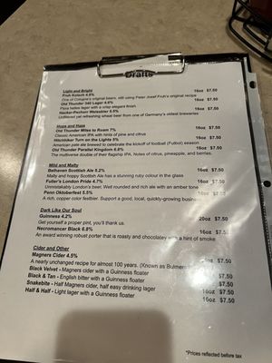 Menu photo 5 Piper's Pub Pittsburgh, PA