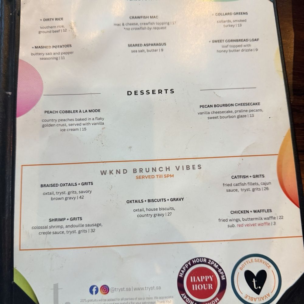 Tryst Kitchen + Cocktails - Cajun/Creole Near Me - San Antonio, Texas