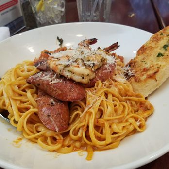 Pappadeaux Seafood Kitchen - Pasta Mardi Gras. A seafood pasta in a marinara sauce - Cajun/Creole Near Me - Austin, Texas