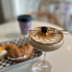 Caje Coffee Roasters - The Burnout and a jalapeño bagel. Both deeeelish!!