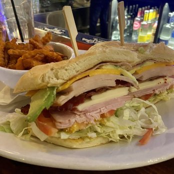 The District Tap - District Club Sandwich with allll the meat - Sports Bars Near Me - Indianapolis, Indiana