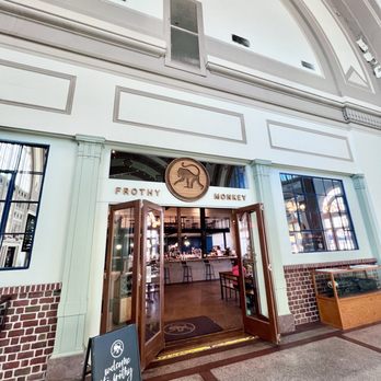 Frothy Monkey - Entrance from building interior - Coffee & Tea Near Me - Chattanooga, Tennessee