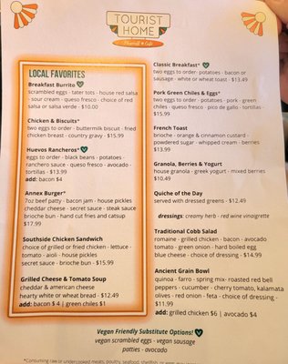 Menu photo 7 Tourist Home Flagstaff Cafe Flagstaff, AZ Menu photo 7 Tourist Home Flagstaff Cafe Flagstaff, AZ