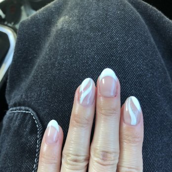 M Vince Nail Spa - another photo of my left hand and the messed up french tips - Nail Salons Near Me - Austin, Texas M Vince Nail Spa - another photo of my left hand and the messed up french tips - Nail Salons Near Me - Austin, Texas