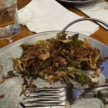 Murphy's Mountain Grill - Burnt tasting roasted Brussels sprouts that were shredded for some reason - American Near Me - Evergreen, Colorado Murphy's Mountain Grill - Burnt tasting roasted Brussels sprouts that were shredded for some reason - American Near Me - Evergreen, Colorado