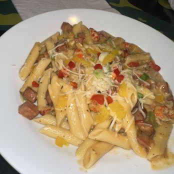 Ragin' Cajun - Crawfish & Andouille Pasta. Sauce is good but this one didn't meet my expectations - Cajun/Creole Near Me - Bartlett, Tennessee