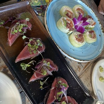 Turi’s Sushi - Bluefin Carpaccio and Cucumber Protein Roll - Japanese Near Me - Vista, California Turi’s Sushi - Bluefin Carpaccio and Cucumber Protein Roll - Japanese Near Me - Vista, California