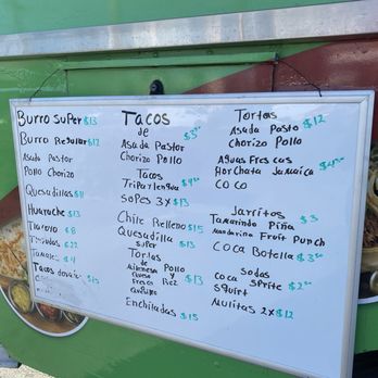 Tacos Solecita - menu and prices little high - Food Trucks Near Me - Milpitas, California Tacos Solecita - menu and prices little high - Food Trucks Near Me - Milpitas, California