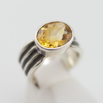 Young's Jewelers - Hand Fabricated Citrine and Silver Ring - Jewelry Near Me - West Linn, Oregon Young's Jewelers - Hand Fabricated Citrine and Silver Ring - Jewelry Near Me - West Linn, Oregon