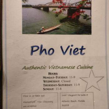 Pho Viet - Vietnamese Near Me - Atlantic Beach, Florida
