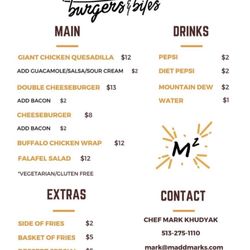 Online menu!