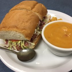 Gregg's Substation And Casino - Royal combo sammich and chicken tortilla soup.