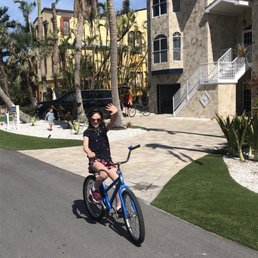 My daughter on her Finnimore's bike. My daughter on her Finnimore's bike.