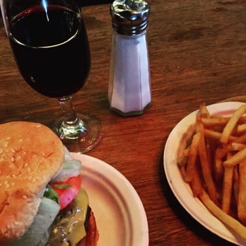 Corner Bistro - The bistro burger with fries & a glass of cab because it's who I am. - American Near Me - New York, New York Corner Bistro - The bistro burger with fries & a glass of cab because it's who I am. - American Near Me - New York, New York