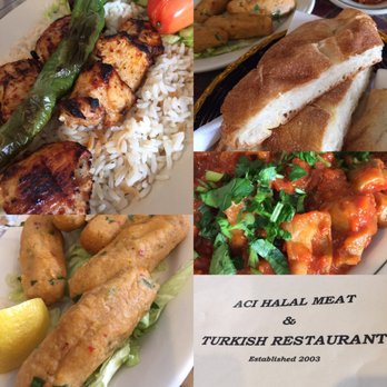 Aci Halal - tavuk kebab, mercimekli köfte, and patlıcan Kızartması. - Turkish Near Me - Allentown, Pennsylvania