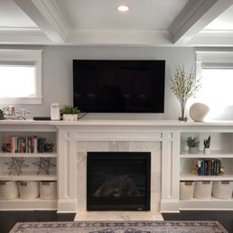 65" above fireplace 65" above fireplace