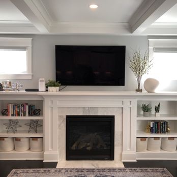Smart Home & TV Installs - 65" above fireplace - Home Theatre Installation Near Me Smart Home & TV Installs - 65" above fireplace - Home Theatre Installation Near Me