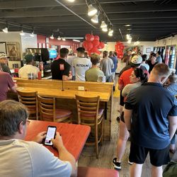 Wing Shack - Fort Collins - A boatload of grumpy, hungry people waiting an hour to get COLD wings they ordered ahead of time for pick up!!!