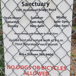 Weyanoke Bird and Wildflower Sanctuary - Hours