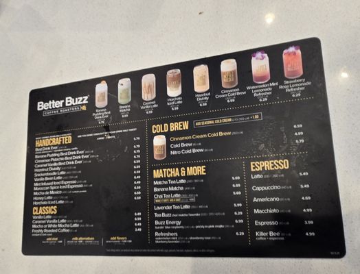 Menu photo 2 Better Buzz Coffee Carlsbad Carlsbad, CA