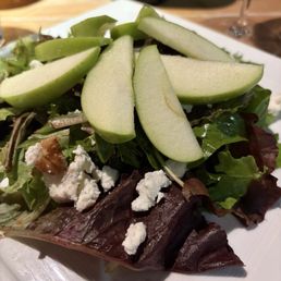 Apple, goat cheese, pecan salad