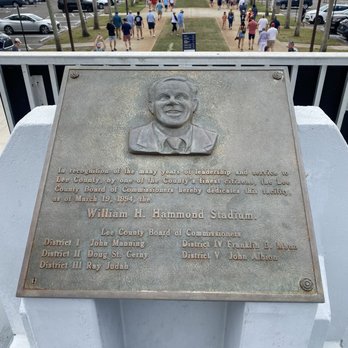 Hammond Stadium - Plaque outside stadium - Stadiums & Arenas Near Me - Fort Myers, Florida Hammond Stadium - Plaque outside stadium - Stadiums & Arenas Near Me - Fort Myers, Florida