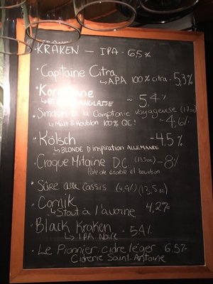 Menu photo 4 La Korrigane Quebec City, QC Menu photo 4 La Korrigane Quebec City, QC