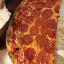 Pepperoni Pizza - 14" it's only half cuz we started eating before the pic it was soooo good Pepperoni Pizza - 14" it's only half cuz we started eating before the pic it was soooo good