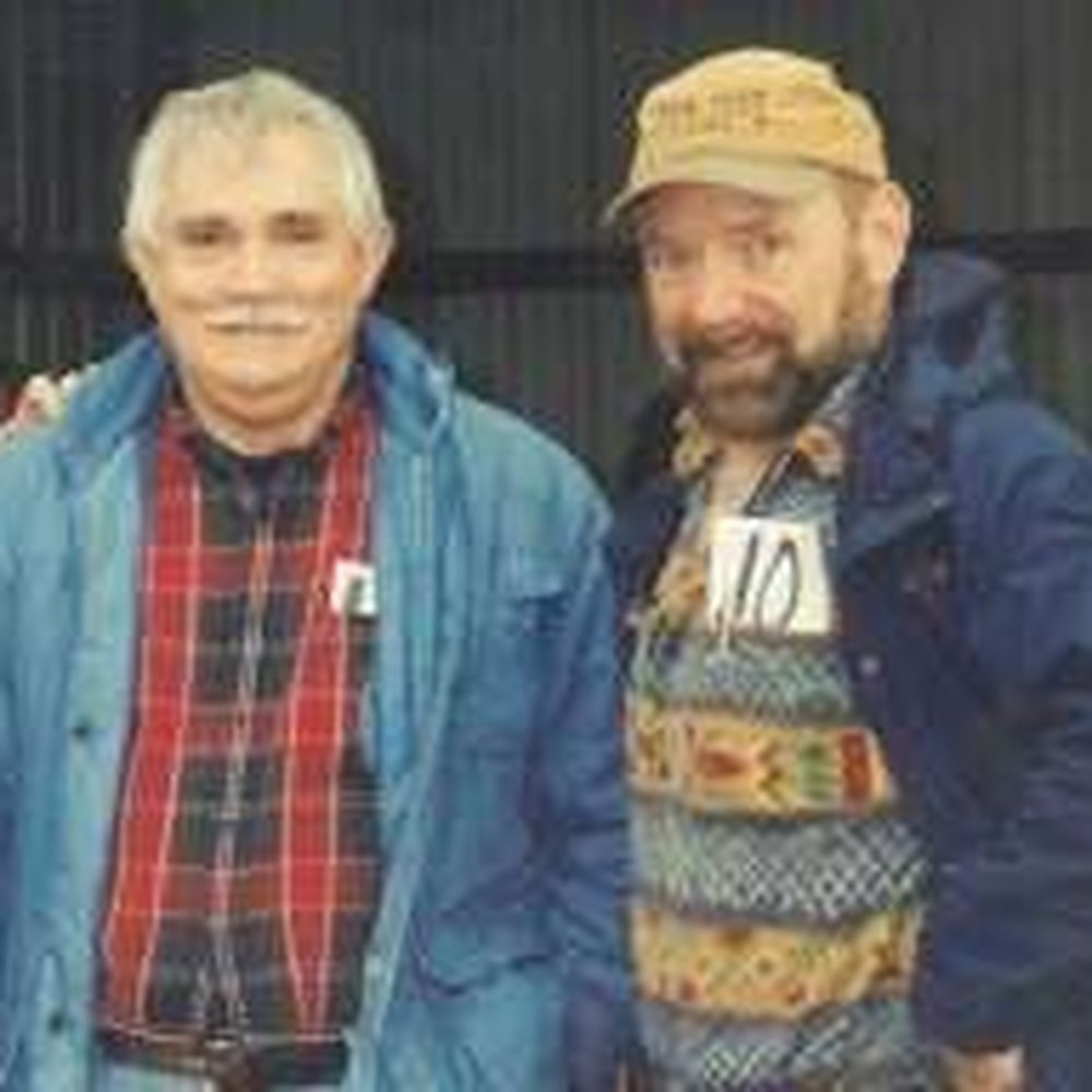 Eidnes Furs - Gary Schroeder (left) of Moscow Hide and Fur, and Lars Eidnes have worked together at times and known each other for 40 years. - Saint Maries, Idaho