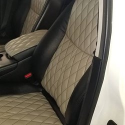 Marco Upholstery - All seats got inserts done in diamond stitching.