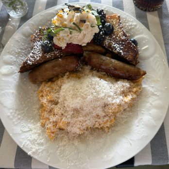 Loupiotte Kitchen - American in Paris - ordered with soft scrambled eggs and sausage. so good - French Near Me - Los Angeles, California Loupiotte Kitchen - American in Paris - ordered with soft scrambled eggs and sausage. so good - French Near Me - Los Angeles, California
