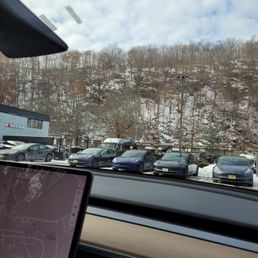 From the parking lot view