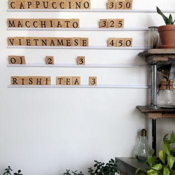 Lightworks Cafe - Menu board.. clever. - Cafes Near Me - Cedar Rapids, Iowa