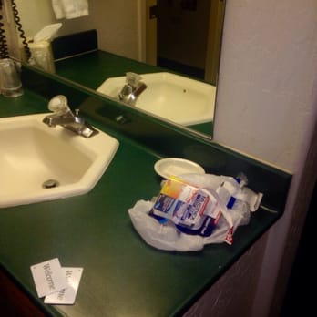 Holiday Inn The Lodge at Big Bear Lake - This is the room we were assigned. It was not cleaned prior to assignment. - Big Bear, CA