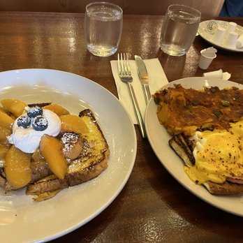Pegasus - two plates of food on a table - Breakfast & Brunch Near Me - Brooklyn, New York