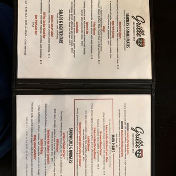 Grille 22 - Menu 8-2026 - New American Near Me - Guin, Alabama Grille 22 - Menu 8-2026 - New American Near Me - Guin, Alabama