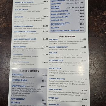 Bill's Grill - More menu - Burgers Near Me - Prescott, Arizona Bill's Grill - More menu - Burgers Near Me - Prescott, Arizona