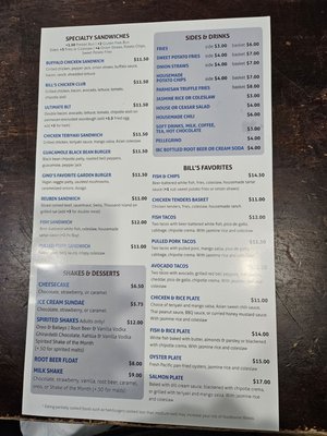 Menu photo 8 Bill's Grill Prescott, AZ Menu photo 8 Bill's Grill Prescott, AZ