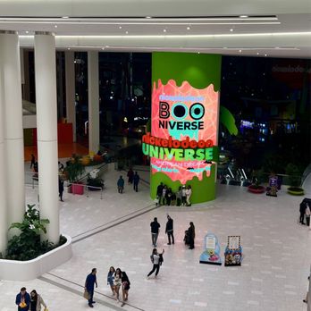 Nickelodeon Universe - By the escalators down, there's a giant pillar messages like "HBD (insert name)" displayed. Nice photo op. - Amusement Parks Near Me - East Rutherford, New Jersey
