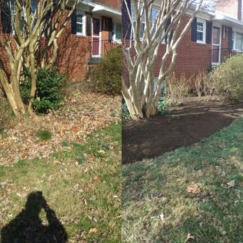 Every Blade Lawn Care - Before after of garden cleanup and mulch - Lawn Services Near Me Every Blade Lawn Care - Before after of garden cleanup and mulch - Lawn Services Near Me