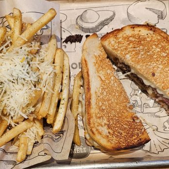 The Melt - Parmesan garlic fries & patty melt - Burgers Near Me - Sacramento, California The Melt - Parmesan garlic fries & patty melt - Burgers Near Me - Sacramento, California