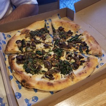 Doughbird - Mushroom pizza with olive oil and no cheese - Pizza Near Me - Phoenix, Arizona Doughbird - Mushroom pizza with olive oil and no cheese - Pizza Near Me - Phoenix, Arizona
