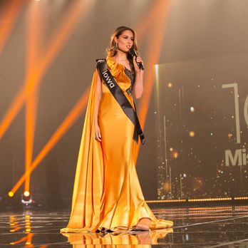 Omaima Couture - Miss Iowa wearing Omaima's couture dress - Bridal Near Me - Niles, Illinois Omaima Couture - Miss Iowa wearing Omaima's couture dress - Bridal Near Me - Niles, Illinois